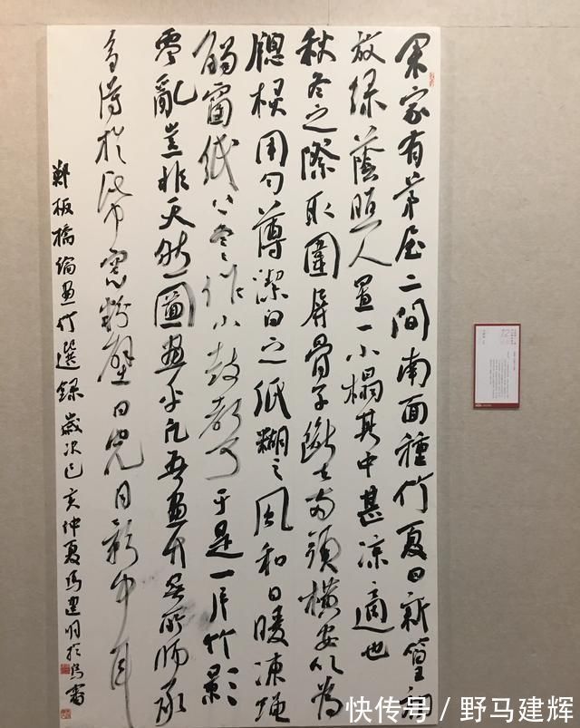 国展$“烧鸡体”看起来“丑丑”的，在国展中大受欢迎，他连入三届国展