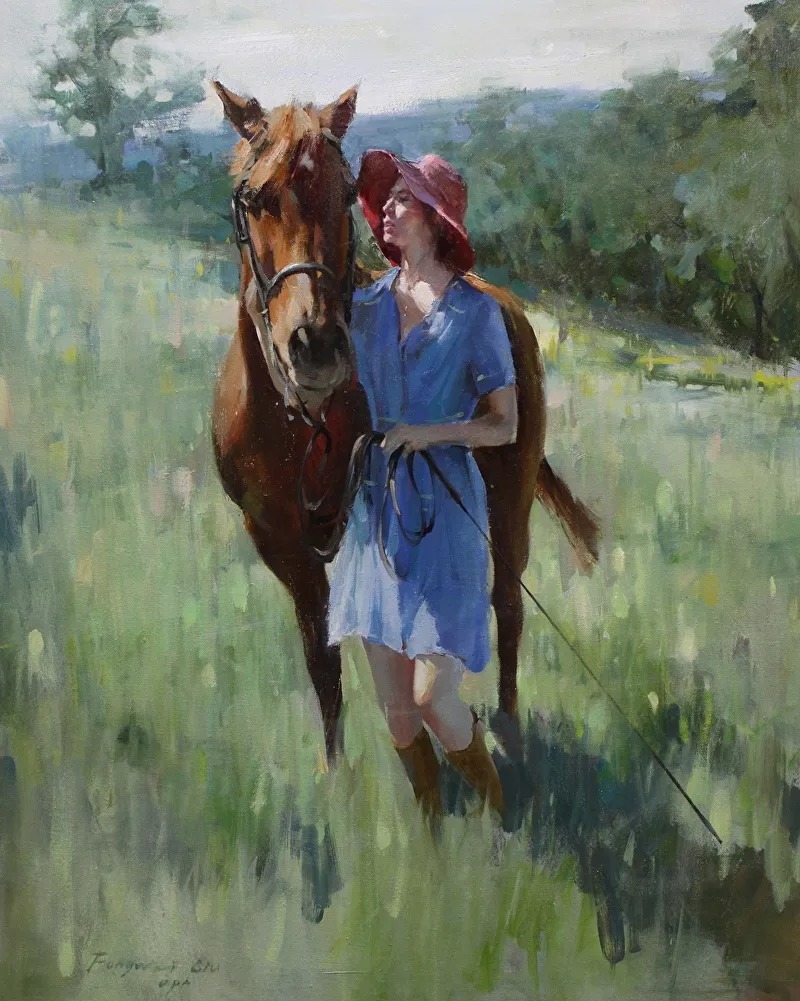 笔力独到，气势如虹，看看这二位的油画