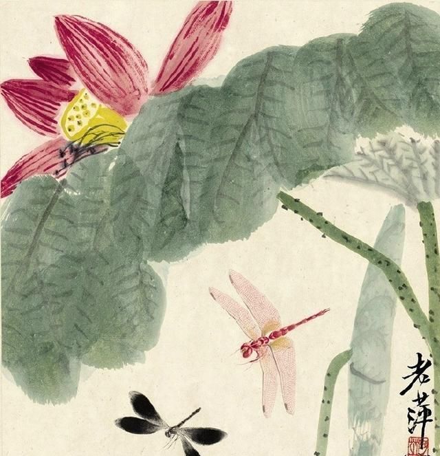 小虫子@齐白石的《无声画册》,2只虫子价值5000万,创造了大自然的律动