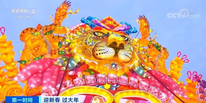 江苏溧阳：夜公园扮靓虎年新春 一派浓浓的新年氛围|迎新春 过大年 | 溧阳