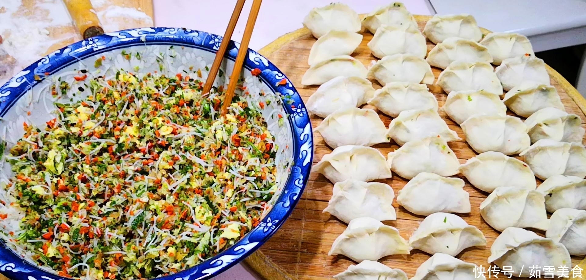 白菜饺子怎样做好吃?调馅原来有秘诀,吃起来比肉馅还香,真解馋