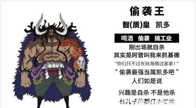 凯多|海贼王被称为王者的10人,路飞当定搬砖王,元帅赤犬堪称爆头王