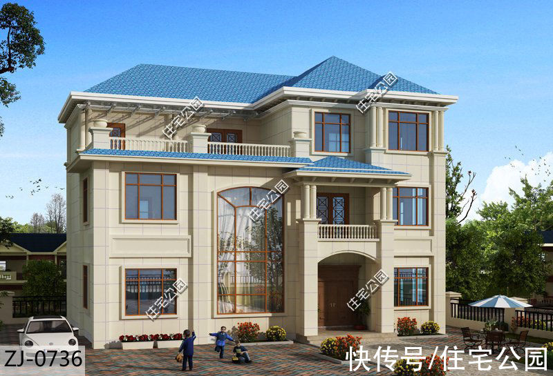 楼面|河南农村85万建三层别墅，比效果图还漂亮