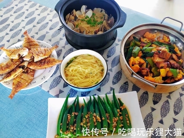 晒晒老公生日午餐,4个菜不到1小时搞定,简单朴素接地气