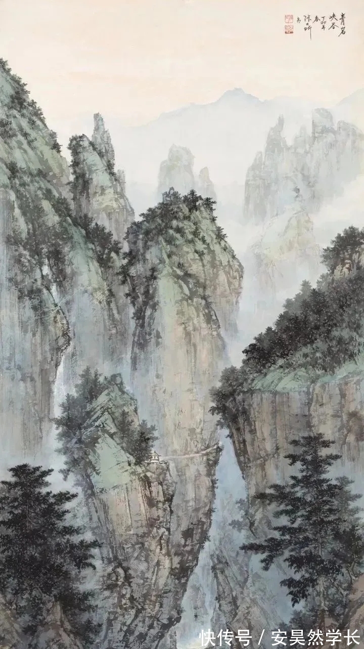 张大昕!海派|张大昕的山水画,以水取胜!