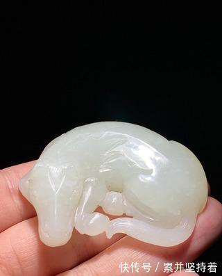 白玉!清 和田玉 白玉 玉马 卧马 把件 摆件