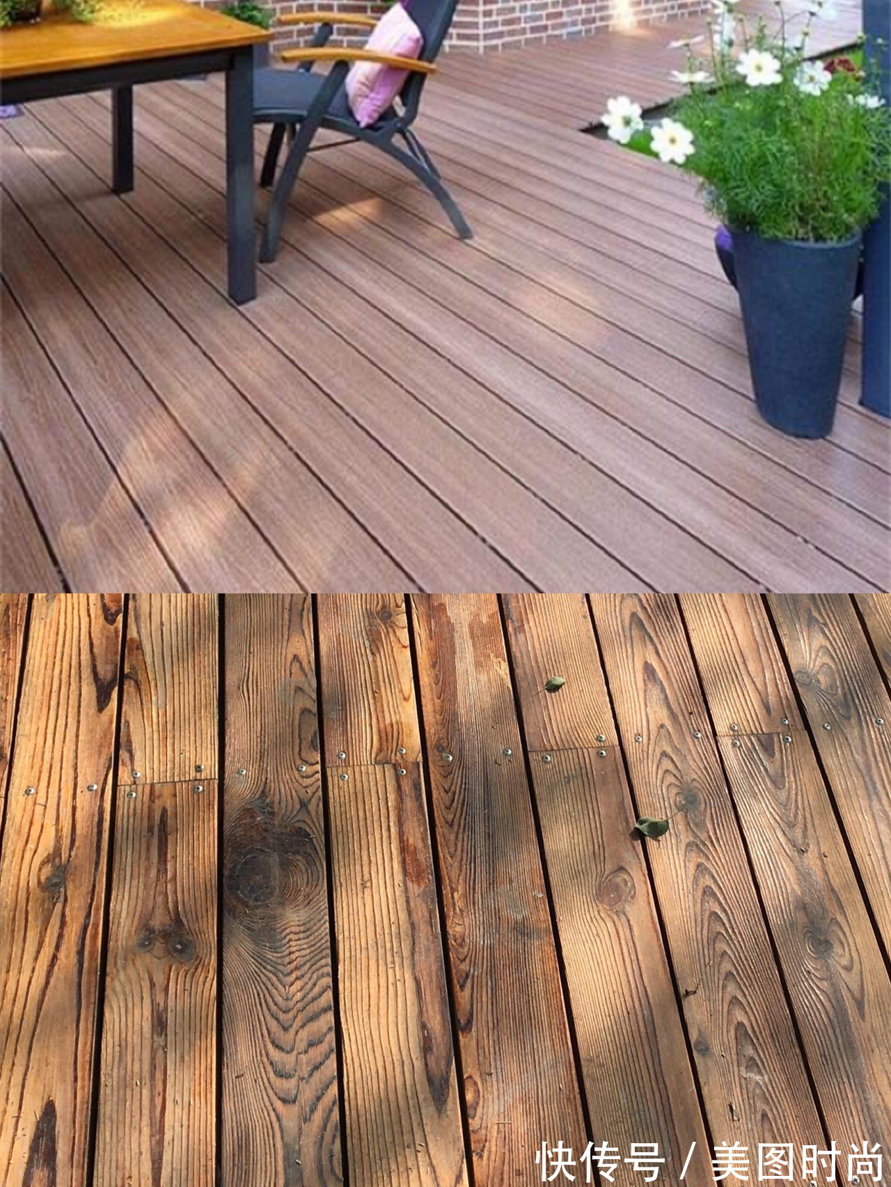 樟子松|花园改造:2万改造60㎡露台花园,户外地面防腐木成本及优劣分析
