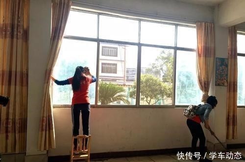 擦玻璃有技巧,几分钟一扇窗,速度快大扫除真省事!