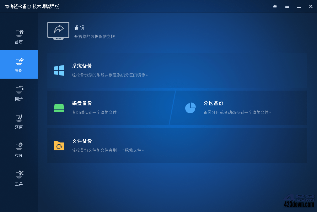 傲梅轻松备份破解版AOMEI Backupper 7.3.0-劳模下载