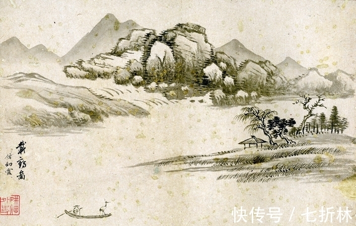 载鹤图$阐释文人情怀,王翚绘《载鹤图》