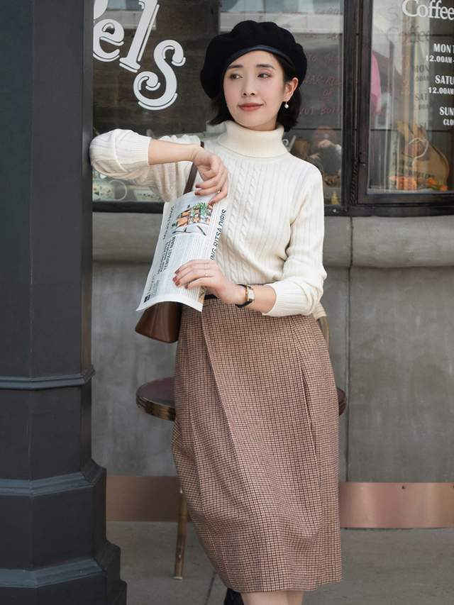 半身裙 这些才是适合普通人的针织衫穿搭,简约随性又时髦,保暖舒适