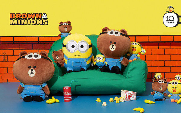 line friends|LINE FRIENDS携手Illumination推出“MINIONS X BROWN & FRIENDS”系列