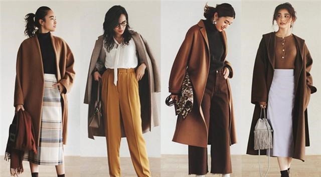 大衣 秋冬第一件大衣,有棕色、米色、藏青色,还有漂亮的烟熏色!