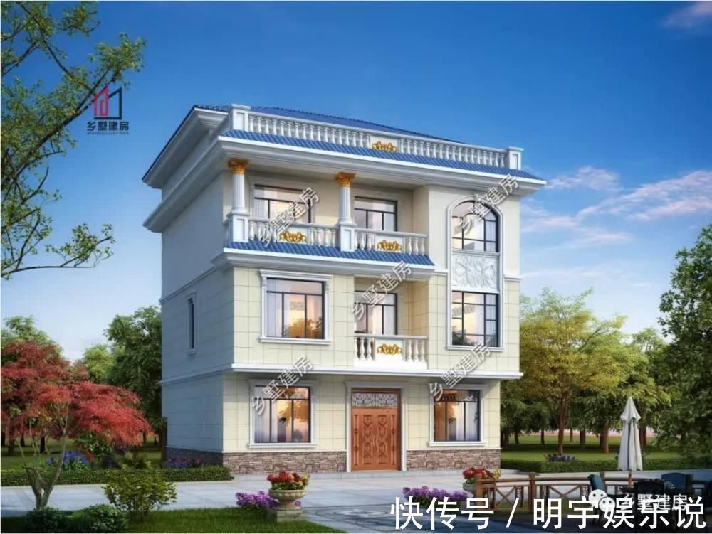 起居厅|农村四层别墅设计,大露台+娱乐室,占地10X8米年轻人也喜欢