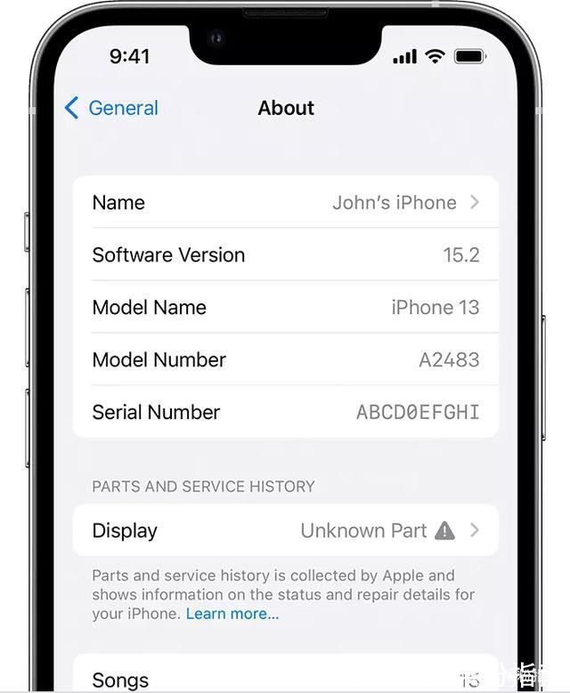 显示屏|iOS 15.2 新增「部件和服务历史」功能，可识别非正品零件