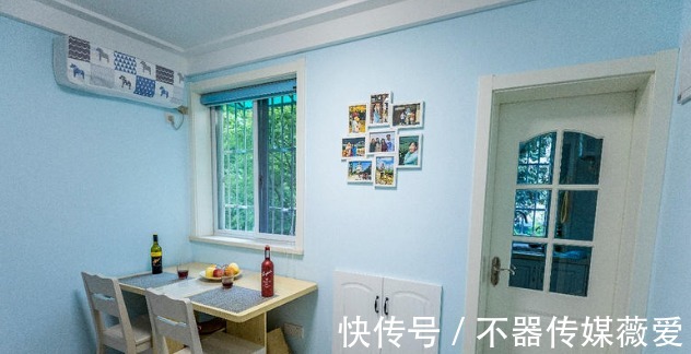 浅蓝色|装修婚房，客厅蓝色梦幻似海洋，主卧装成粉色尴尬了