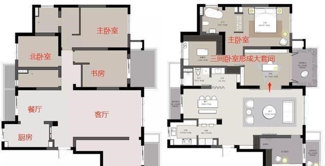 主卧室|独居女孩的精致生活,住176㎡平层,把日子过成众人羡慕的样子