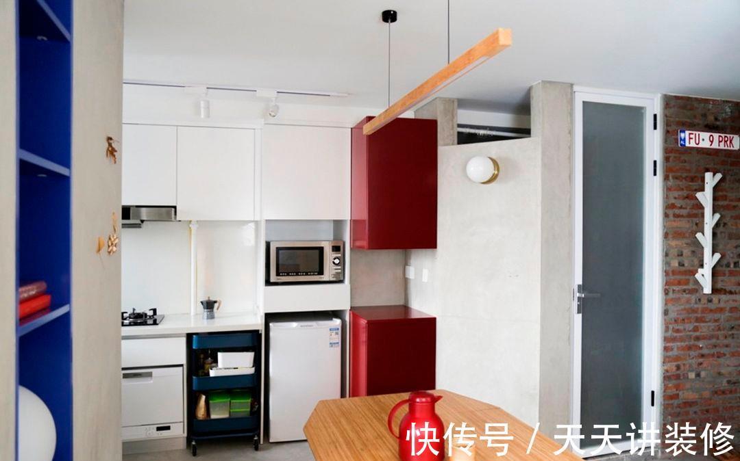 亮点|37平的单身公寓，偏爱水泥风的个性女孩，勇于尝试才有新的可能