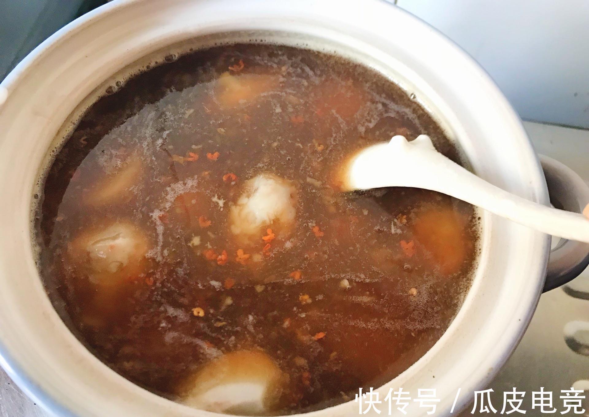 一碗香气四溢的桂花糖芋苗，柔滑香甜，养颜美味