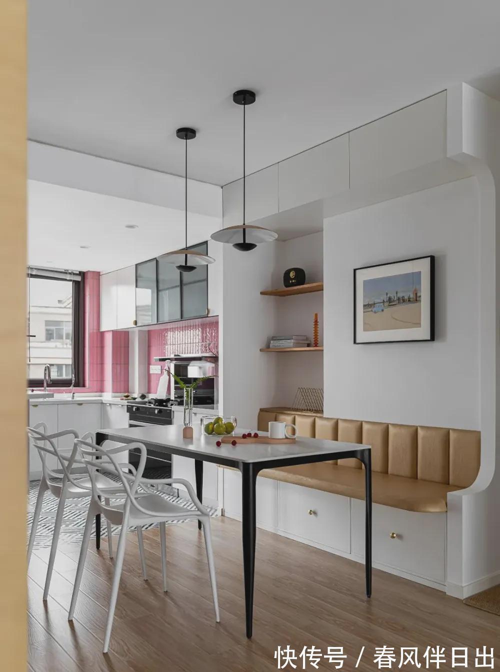 厨房|98平二手房改造,色彩童心满满!趣味温柔时光,体验家的幸福点滴