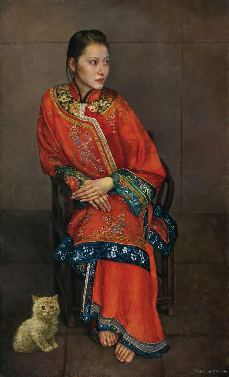 何立怀&他的作品给人一种优雅美丽、宁静升华的感觉