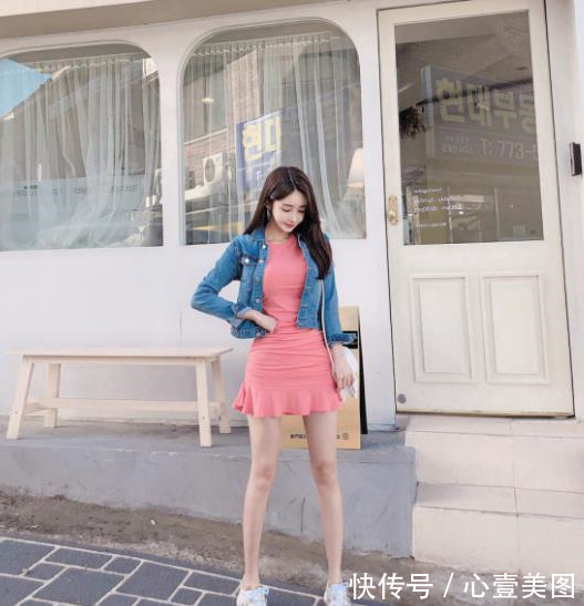 鱼尾裙|女神孙允珠高清时尚搭配：红莓松露初恋色彩靓丽鱼尾裙