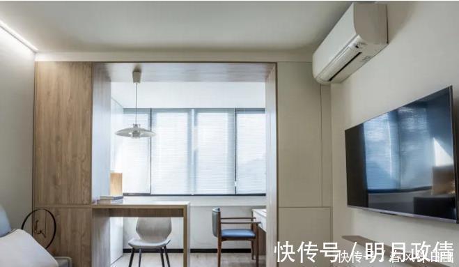多功能|改造50㎡老破小，多功能客厅+衣帽间，3.6㎡干湿分离卫生间，惊艳