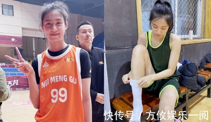内蒙古女篮|中国女篮新小花!03年出生,身材近1米9,大长腿绝了,越看越美