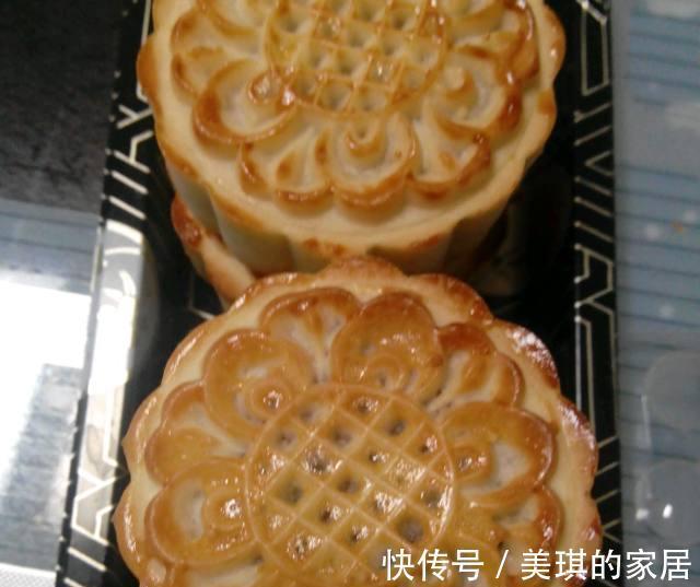 蛋液|老式提浆五仁月饼,皮酥脆馅香甜,味道一点都不腻,太好吃了