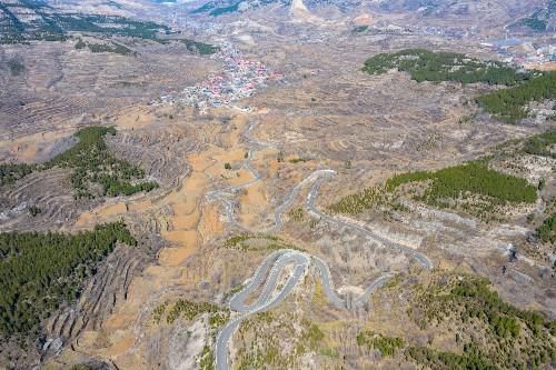 探寻大山深处的济南金刚纂村，盘山公路蜿蜒曲折，村里有两棵古树