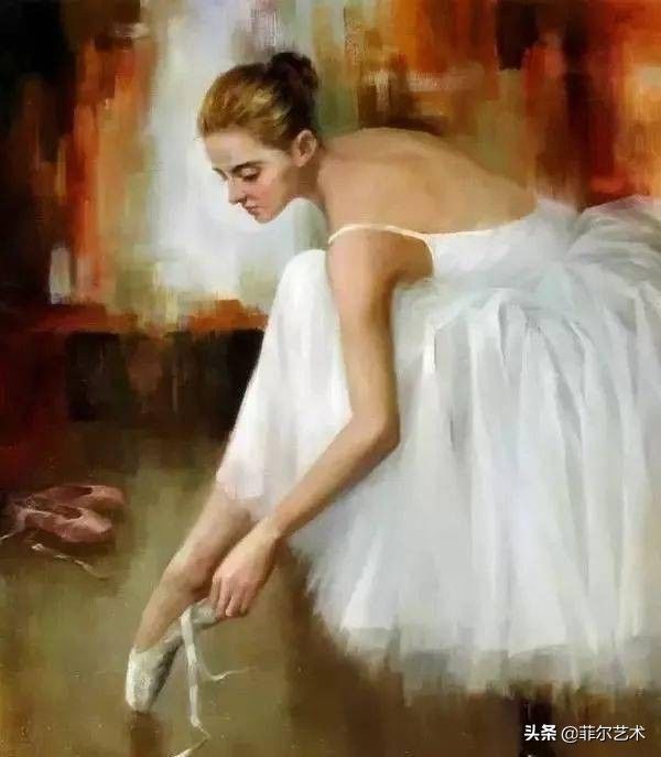 lei@美国华裔画家凯文·雷画的油画中美女!好美