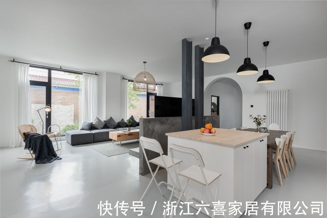 庭院|LDK一体化设计，原木色民宿小院演绎清新温柔的“梨园小筑”