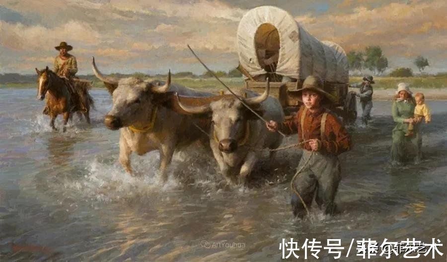 油画#色彩浓郁透明感富有表现力与感染力~画家摩根·威斯特林油画欣赏