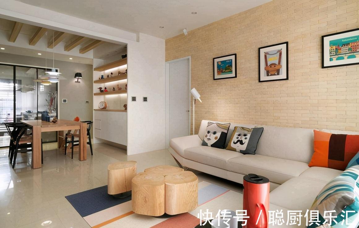 北欧风|90㎡清新原木北欧风毕业,邻居都说好看,花了20万,很值得