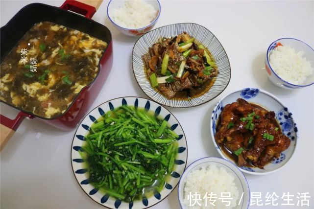 味道|朋友圈晒晚餐，3菜1汤营养搭配，网友：家的味道，简单好吃