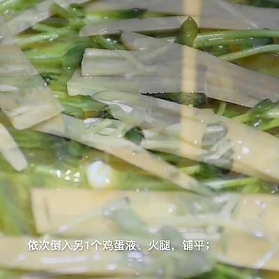 简单又方便 豆苗鸡蛋饼