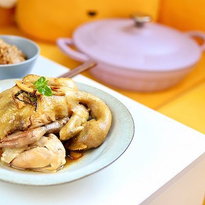 黄栀子|不加一滴水，多汁鲜嫩：盐焗鸡