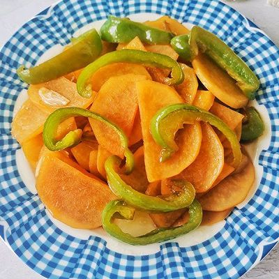 青椒土豆片|青椒炒土豆片