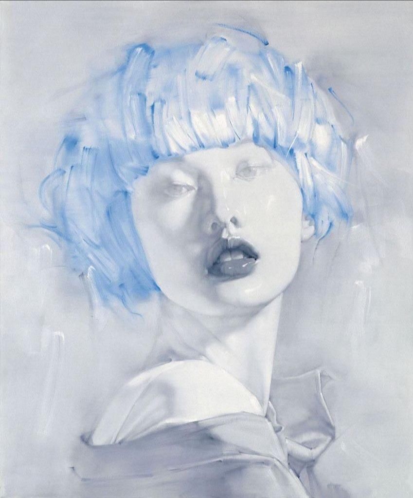 内心世界$她用女画家的敏感和细腻,画出女性的世俗之美