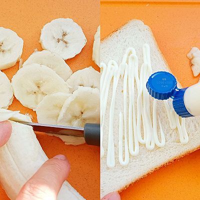 白土司|浓浓奶香的芝士香蕉热三明治