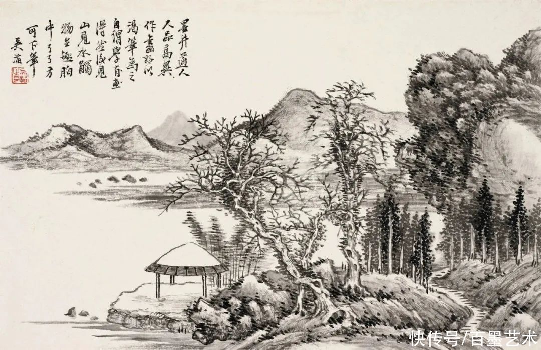 花卉|清末他被时人称之为“江南第一山水画家”