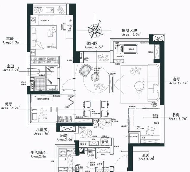 装修|96㎡三房,两个人住!装修不是很豪华,把简约温馨带回家