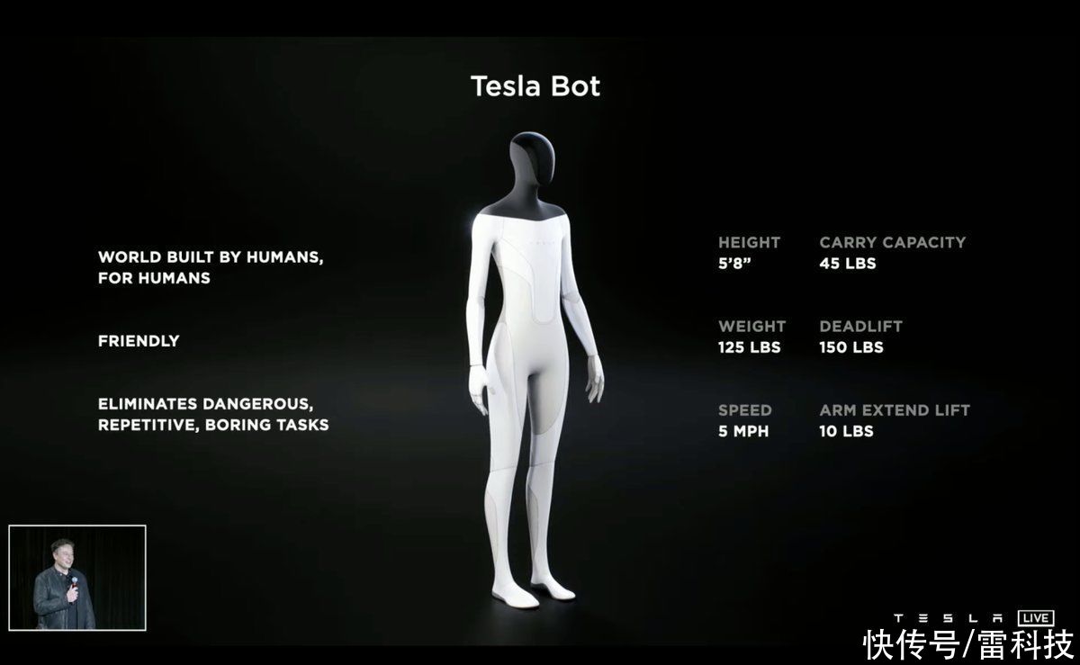 互联网公司|太炫了！特斯拉人形机器人亮相：神似终结者，还能做家务