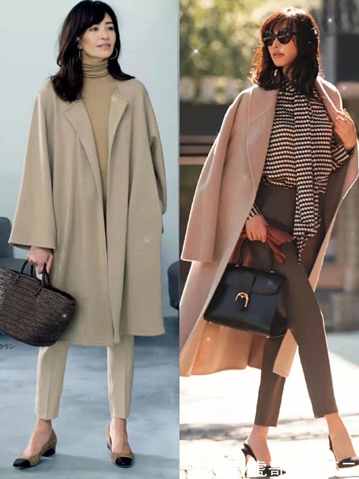 足踝|“呢大衣+九分裤”，才是冬季最火搭法，40岁后照着穿时髦又显瘦