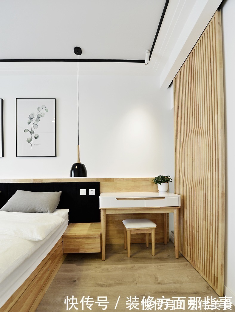 玄关|166㎡现代主义3室2厅，电视背景墙还能这样设计！