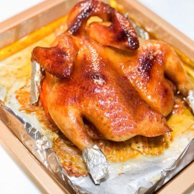 简单省事懒人菜连鸡头都能吃的香脆烤鸡，一次就上瘾