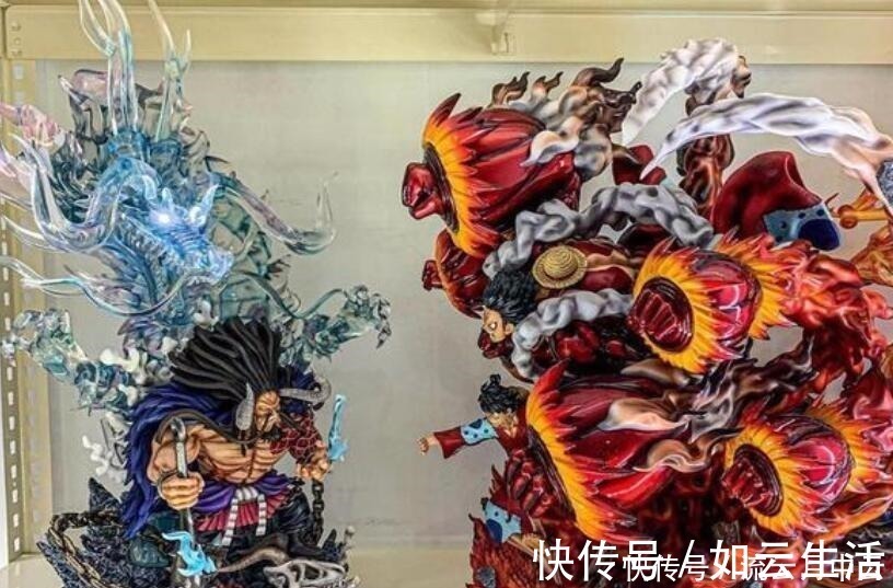 二代鬼彻|海贼王凯多战败手办，500元有百万效果，网友却骂了路飞
