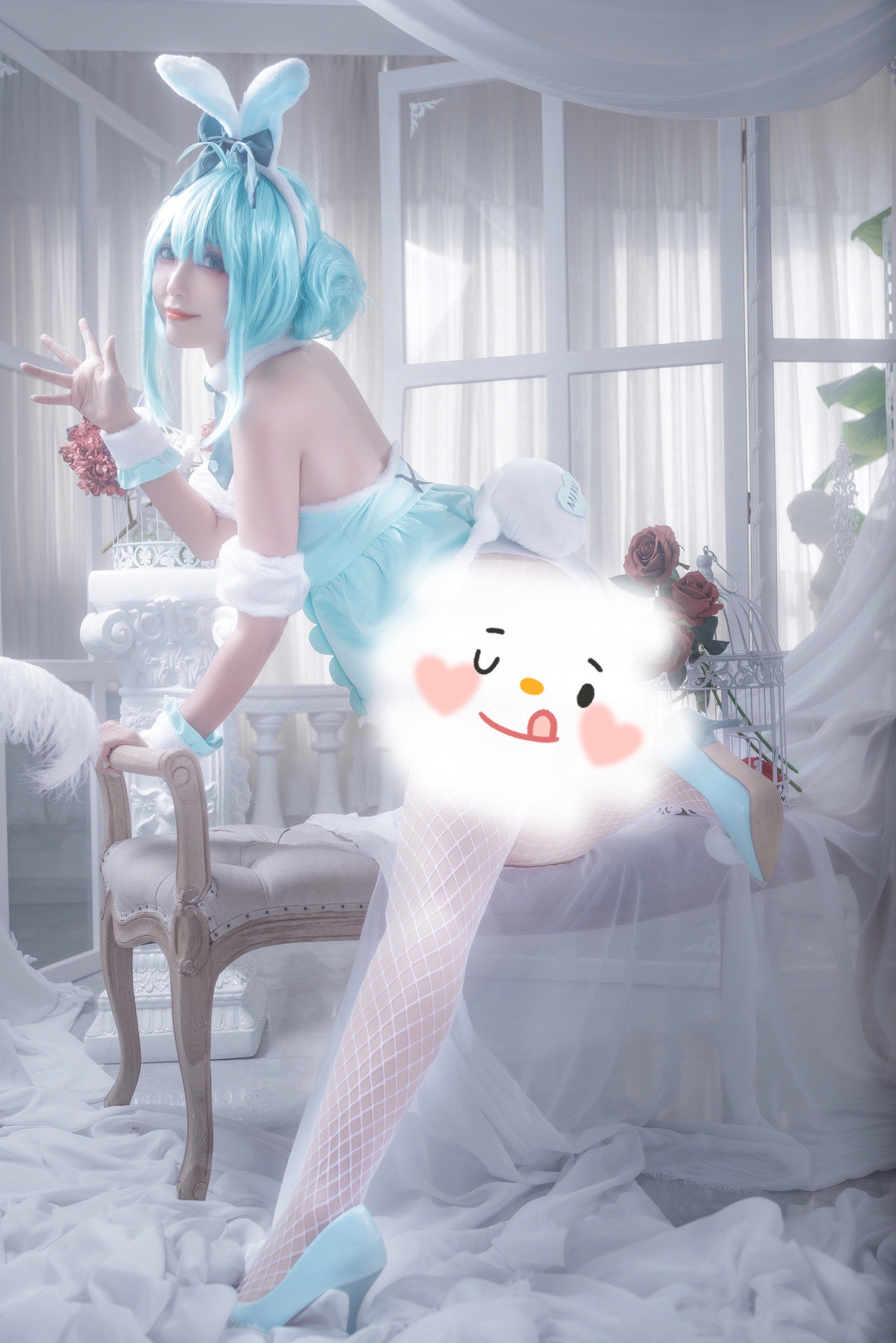 初音白兔cosplay