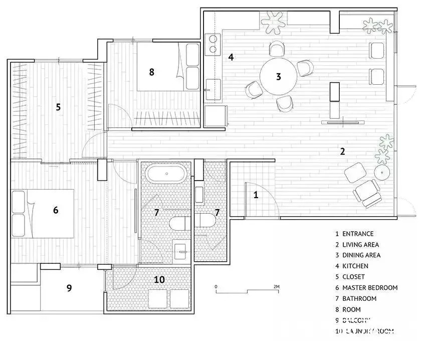 主卧室|130的北欧风二居室40年的老房,改得也太棒了!