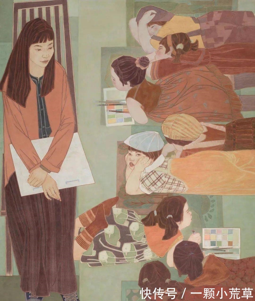 王志坚!青年女画家,国画让人耳目一新,获全国美术大奖